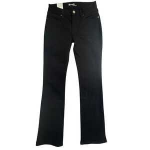 Wrangler Women's Boot Cut Jeans Black 29x34 NWT Stretch Deep Dyed 1009MWZBK